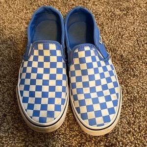 Vans checkered slip ons